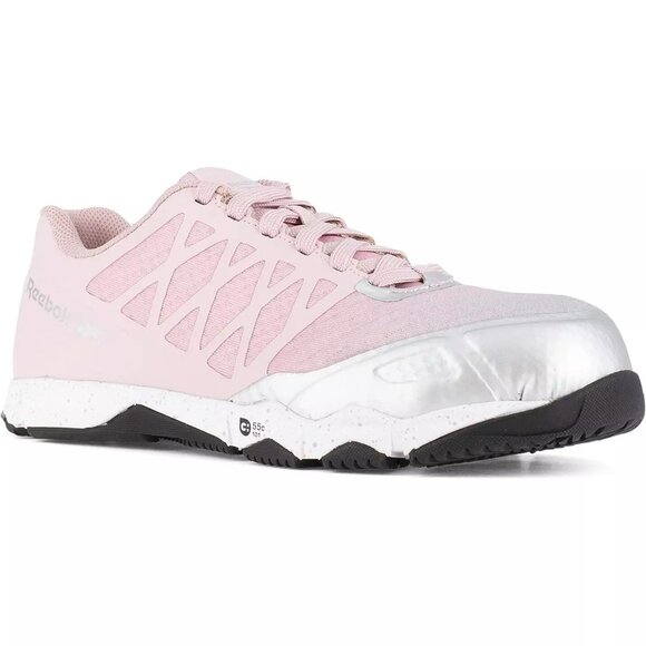NEW Reebok Womens 11.5W Speed TR Work Athletic Shoe Composite Toe Pink - Picture 1 of 11